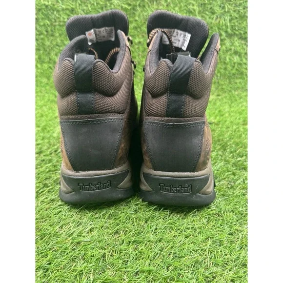 Timberland Keele Ridge Brown Leather Waterproof Boots Mens Size 9 Wide 6905B - Picture 5 of 11